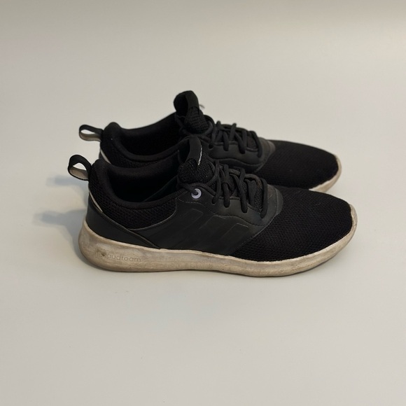 Adidas Cloudfoam Comfy Black Trainers Size 5.5 - Picture 4 of 7